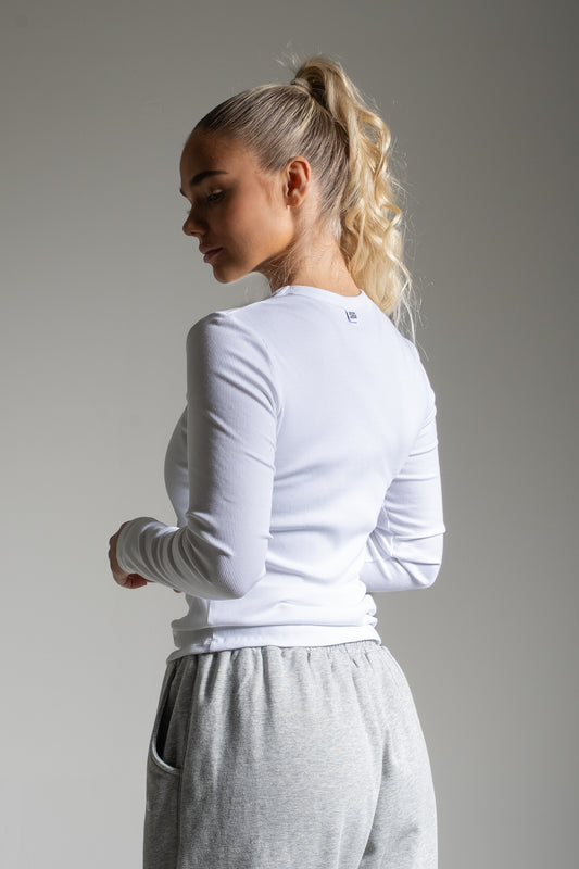 Ribbi paita valkoinen