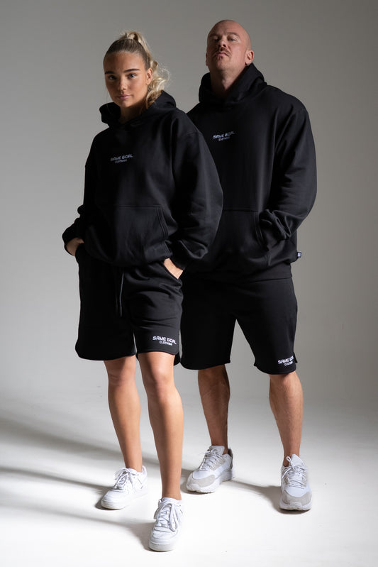 Light oversize huppari musta