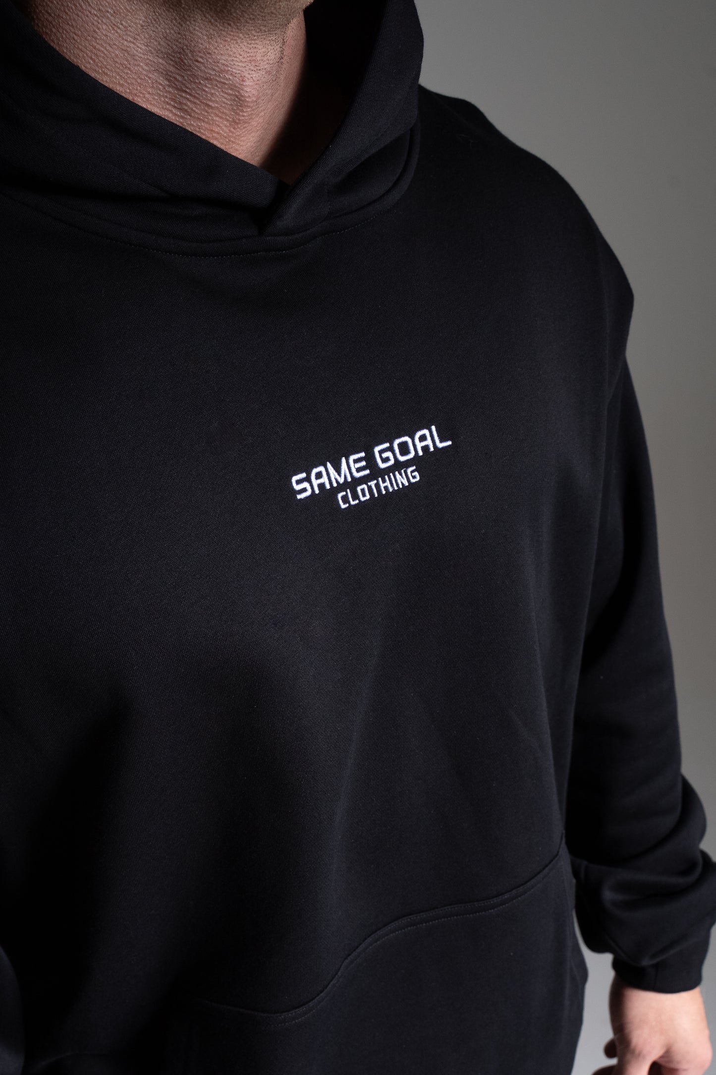 Light oversize huppari musta