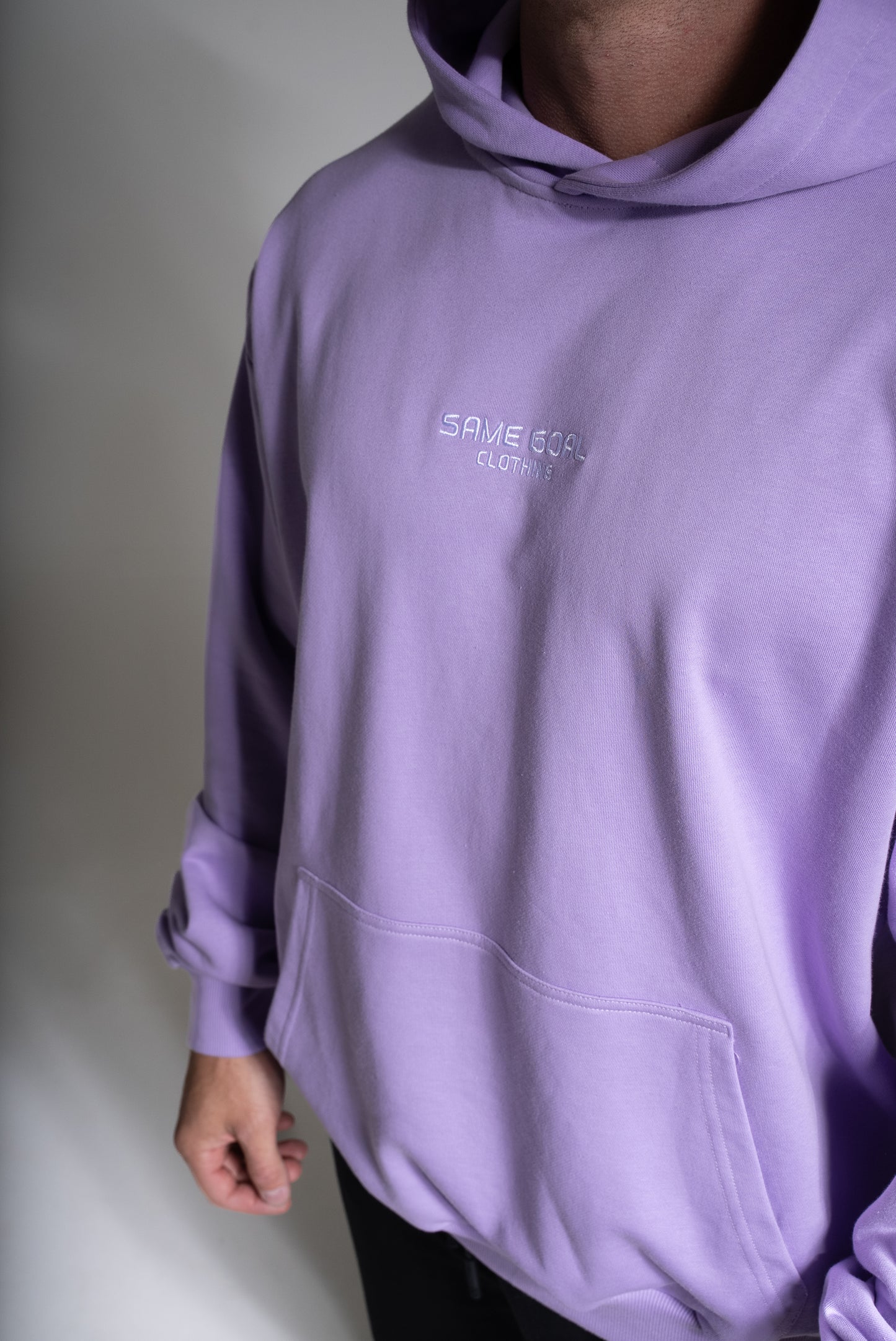 Light oversize huppari laventeli