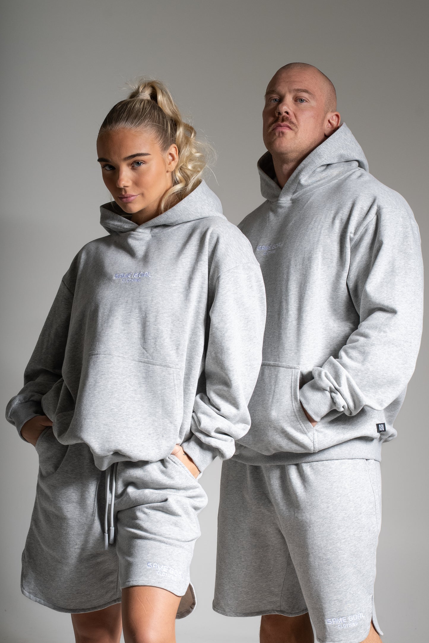 Light oversize huppari harmaa