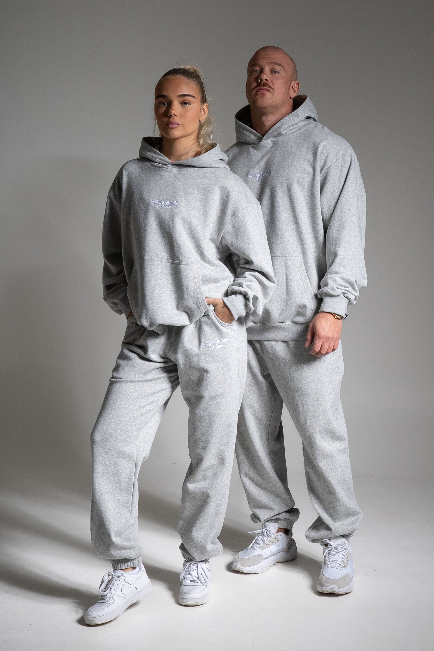 Light collegehousut harmaa