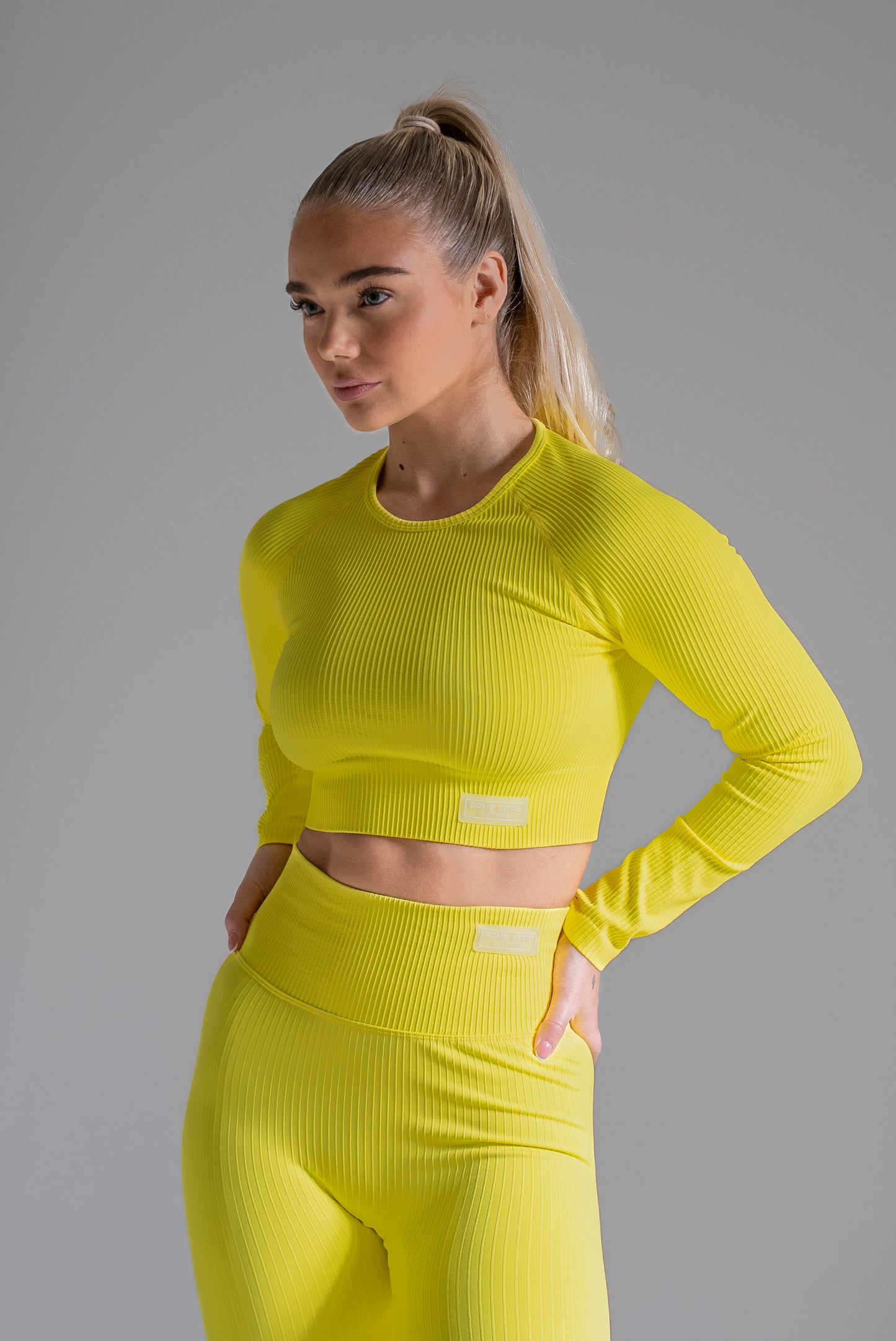 Wave seamless pitkähihainen sitruuna