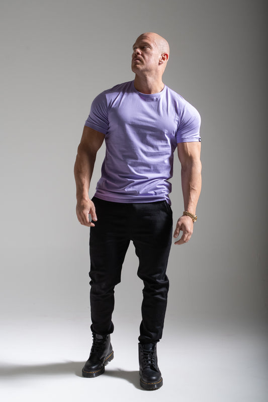 Miesten Basic o-neck t-paita laventeli