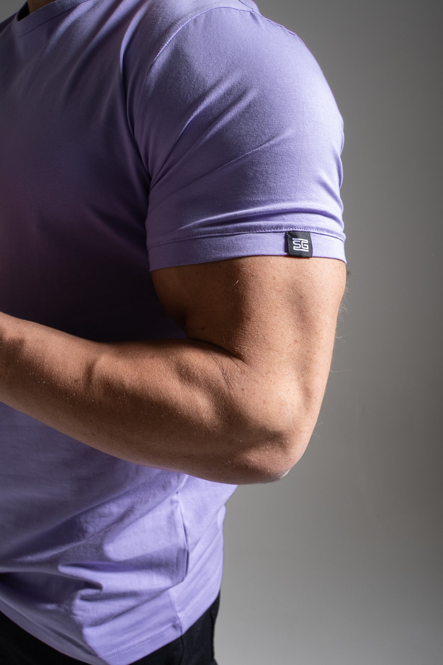 Miesten Basic o-neck t-paita laventeli