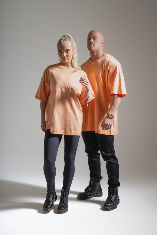 Street oversize t-paita koralli