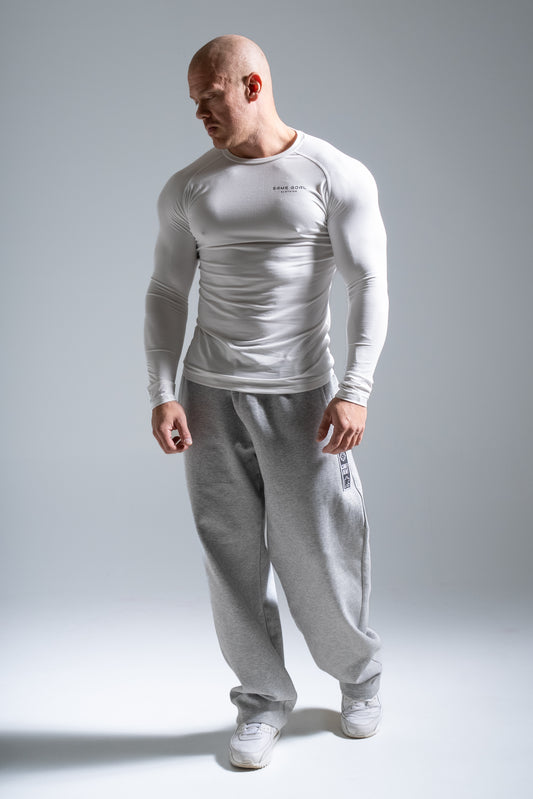 Active pitkähihainen valkoinen