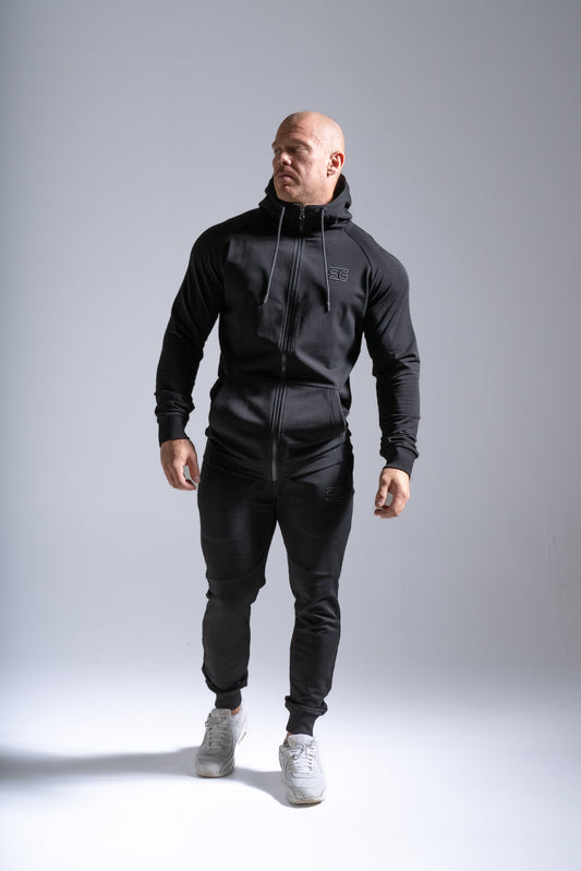 Miesten Basic vetoketjuhuppari musta