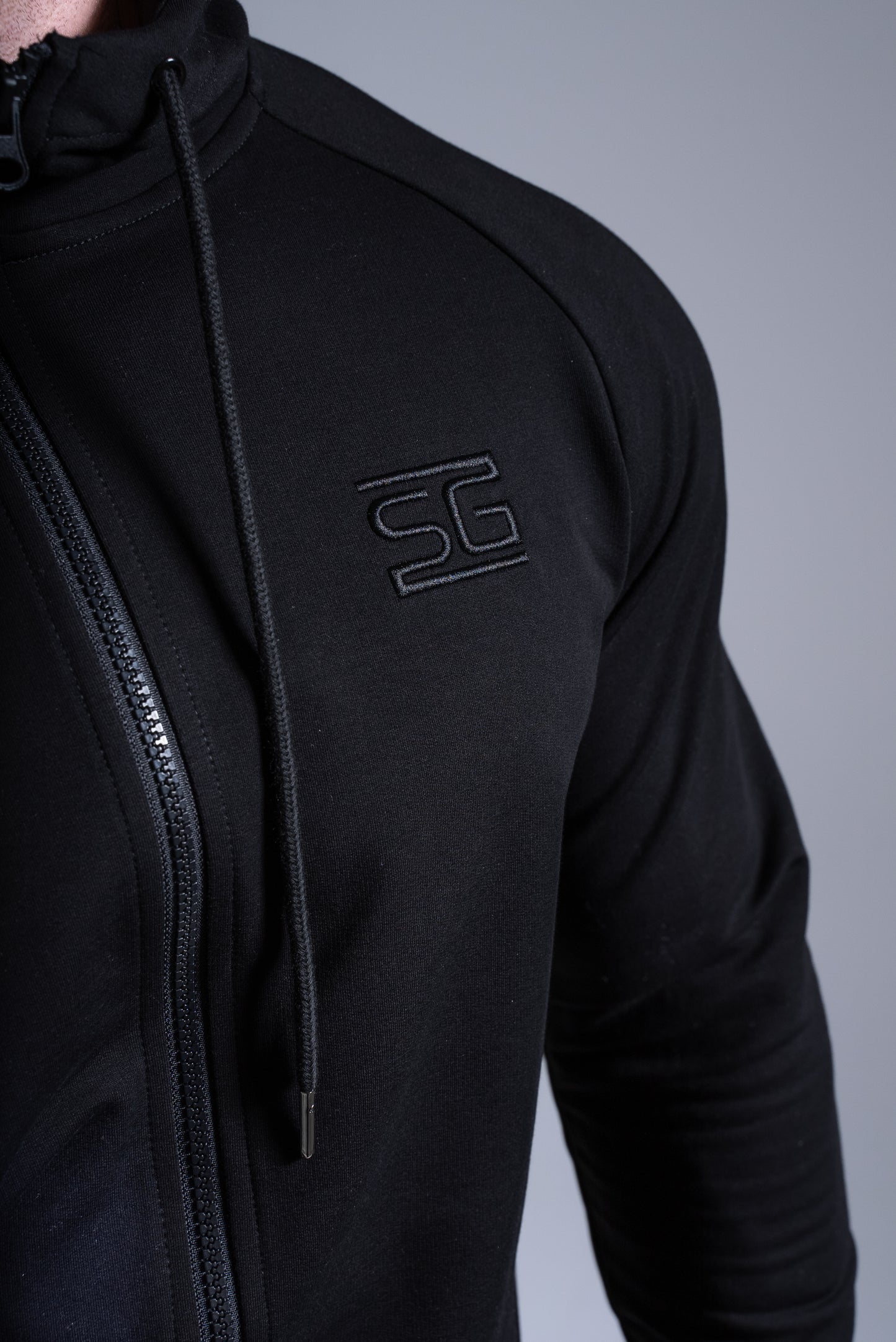 Miesten Basic vetoketjuhuppari musta