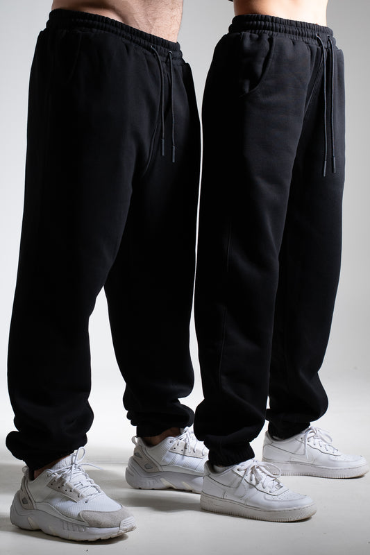 Collegehousut heavy musta