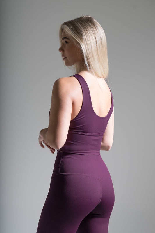 Re-Goal crop top viininpunainen