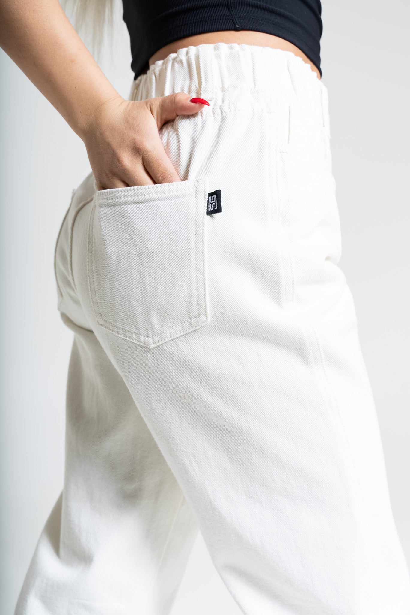 Baggy farkut valkoinen