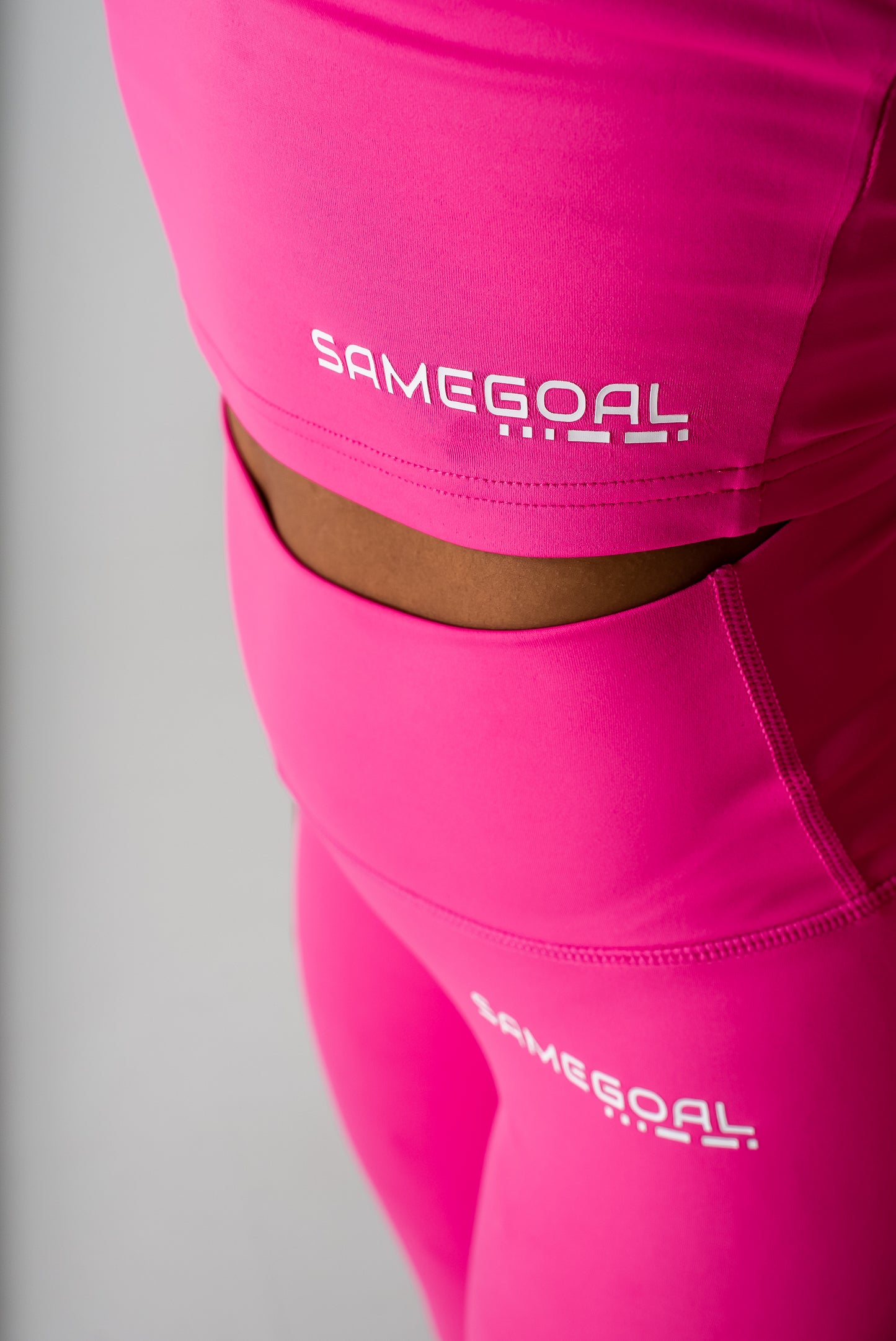 Original crop top neonpinkki