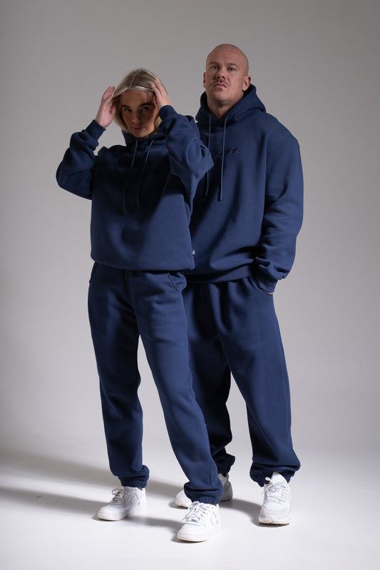 HEAVY collegehousut tummansininen