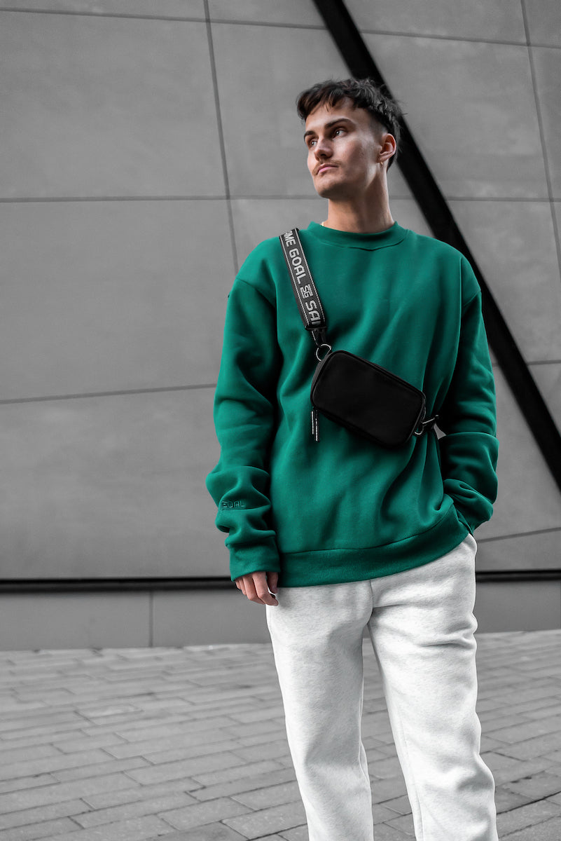 oversize college kirkasvihreä