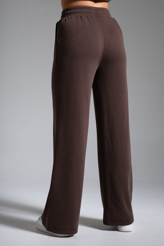 Lounge housut tummanruskea