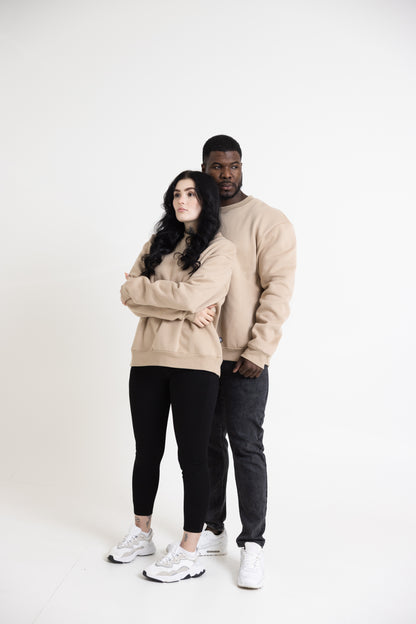 Oversize college beige