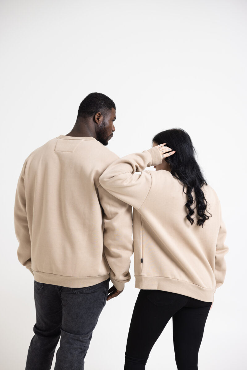 Oversize college beige
