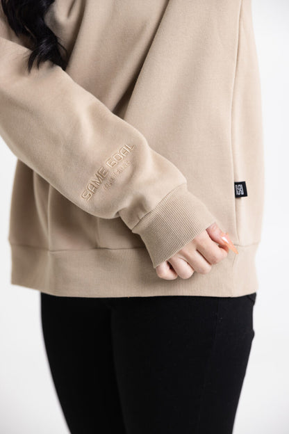 Oversize college beige