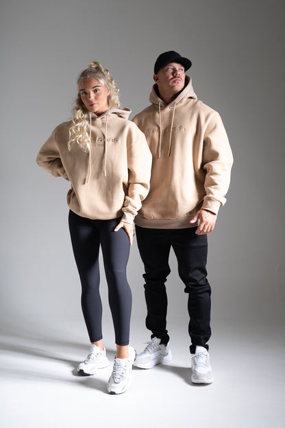 Oversize huppari beige