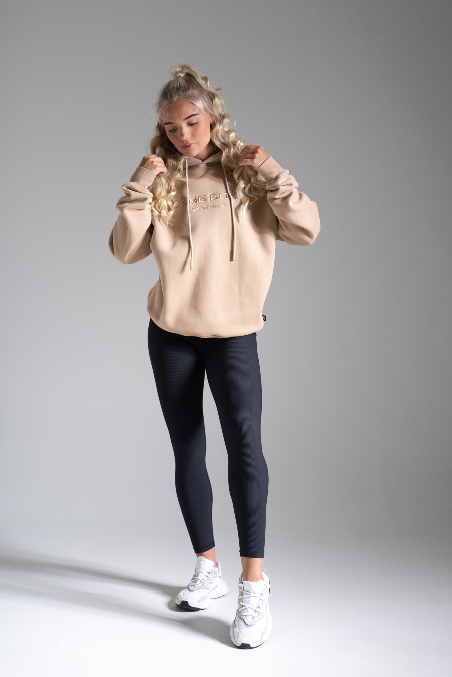 Oversize huppari beige
