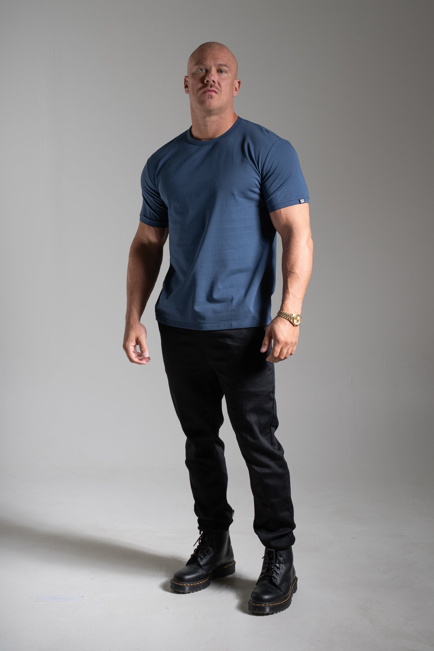 Miesten Basic o-neck t-paita tummansininen