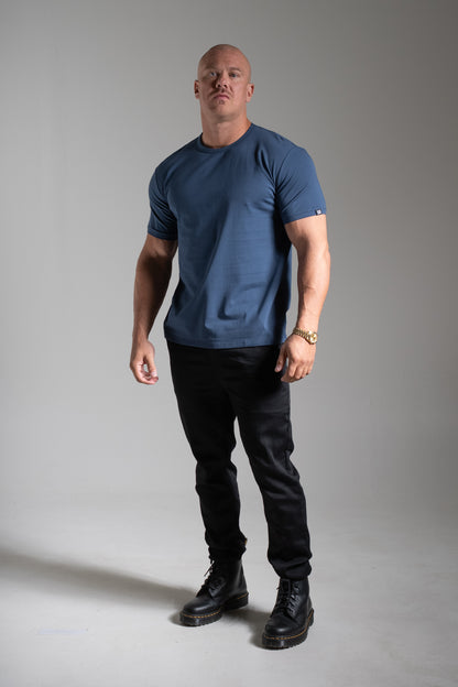 Miesten Basic o-neck t-paita tummansininen