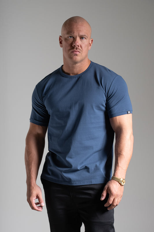 Miesten Basic o-neck t-paita tummansininen