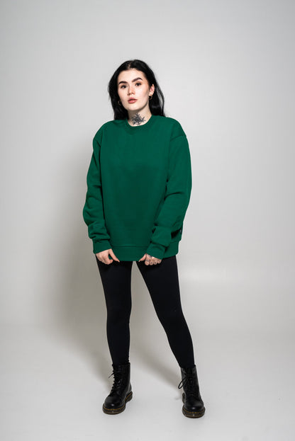 Oversize college kirkasvihreä