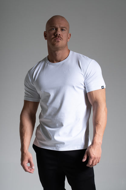 Miesten Basic o-neck t-paita valkoinen