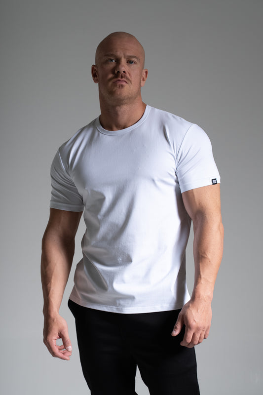 Miesten Basic o-neck t-paita valkoinen