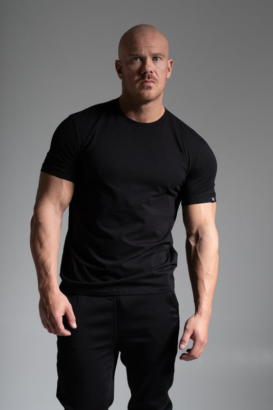 Miesten Basic o-neck t-paita musta