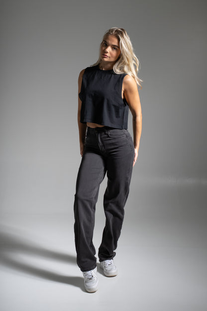 Street crop top washed