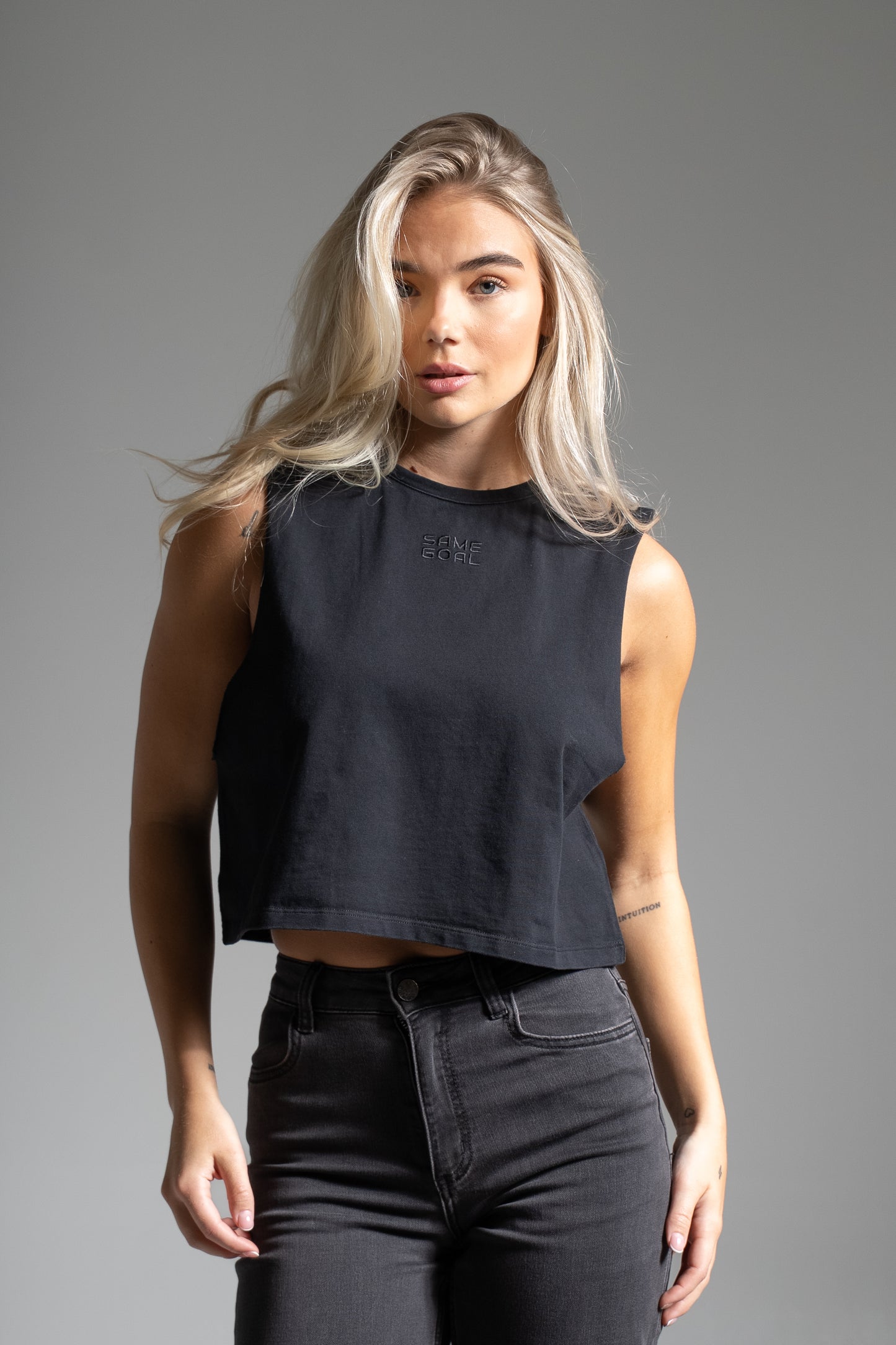Street crop top washed