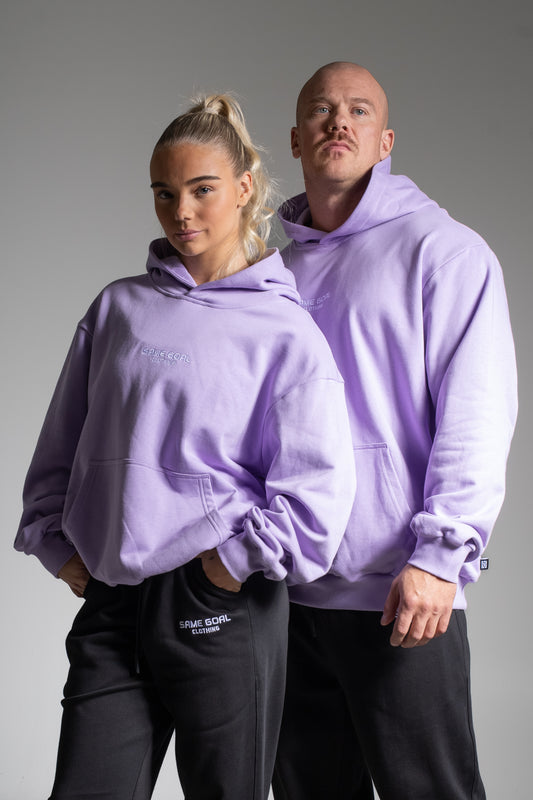 Light oversize huppari laventeli