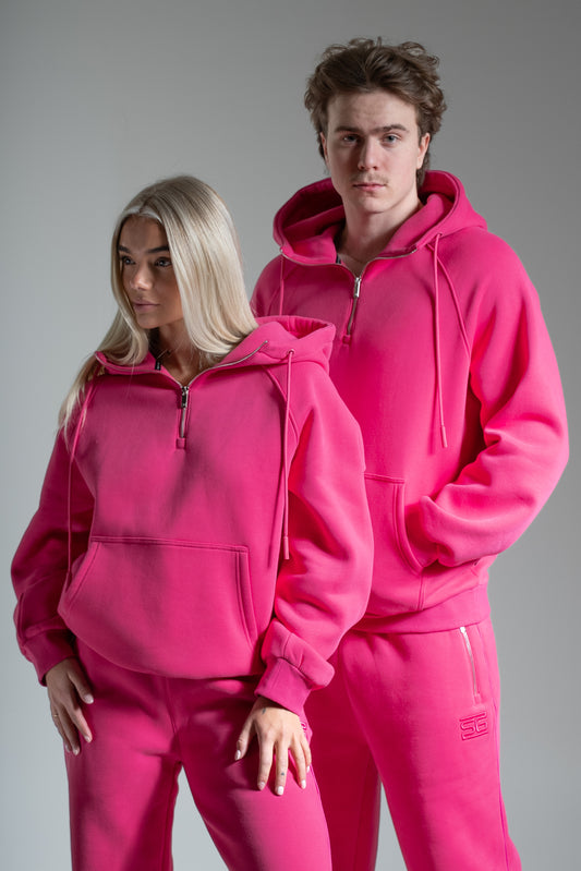 HEAVY zip huppari pinkki