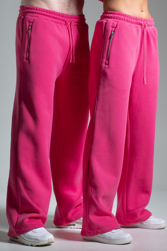 HEAVY zip housut pinkki