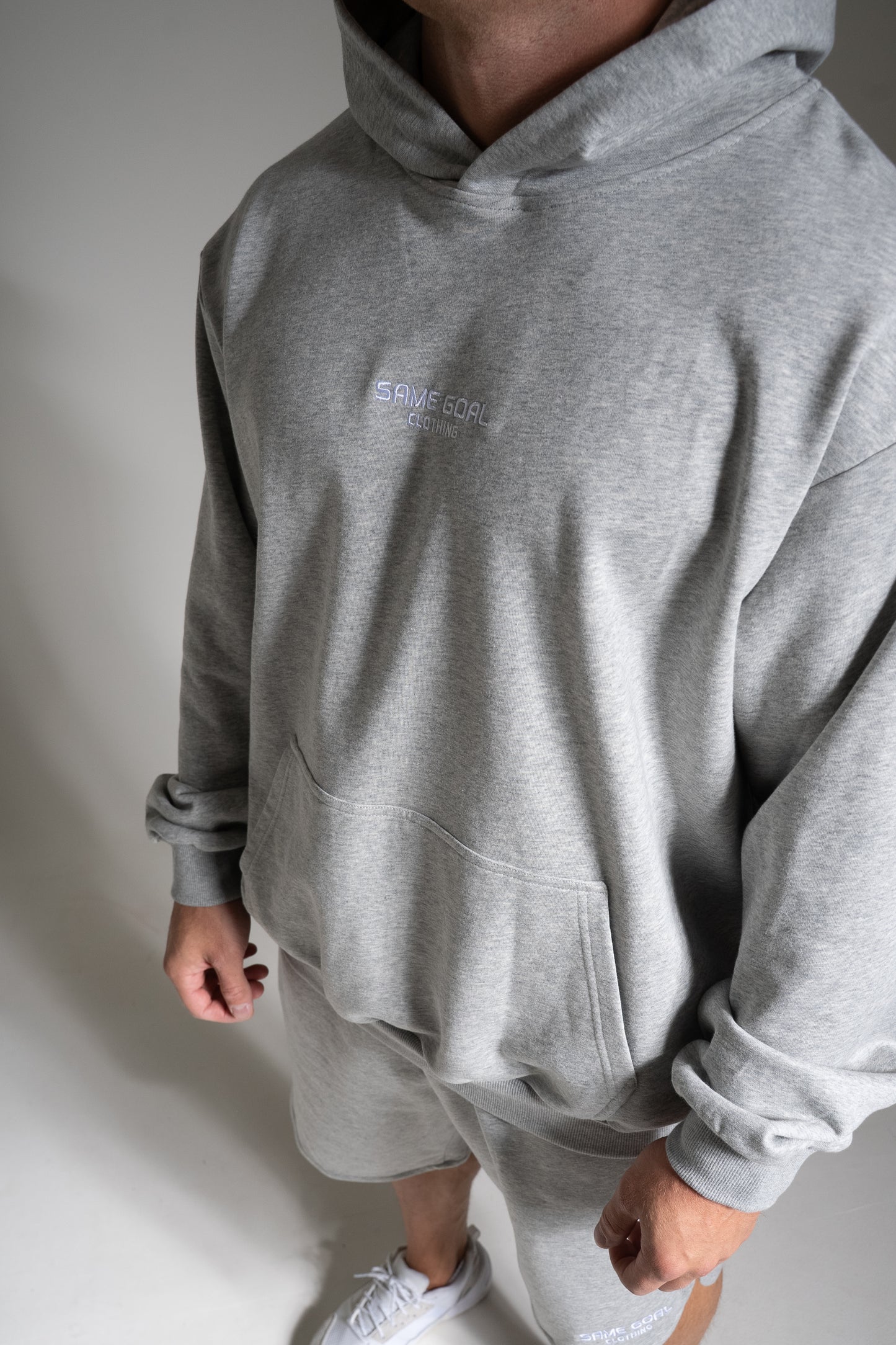 Light oversize huppari harmaa