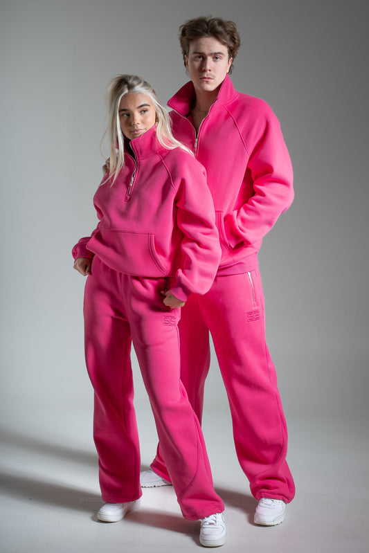 HEAVY zip high neck pinkki