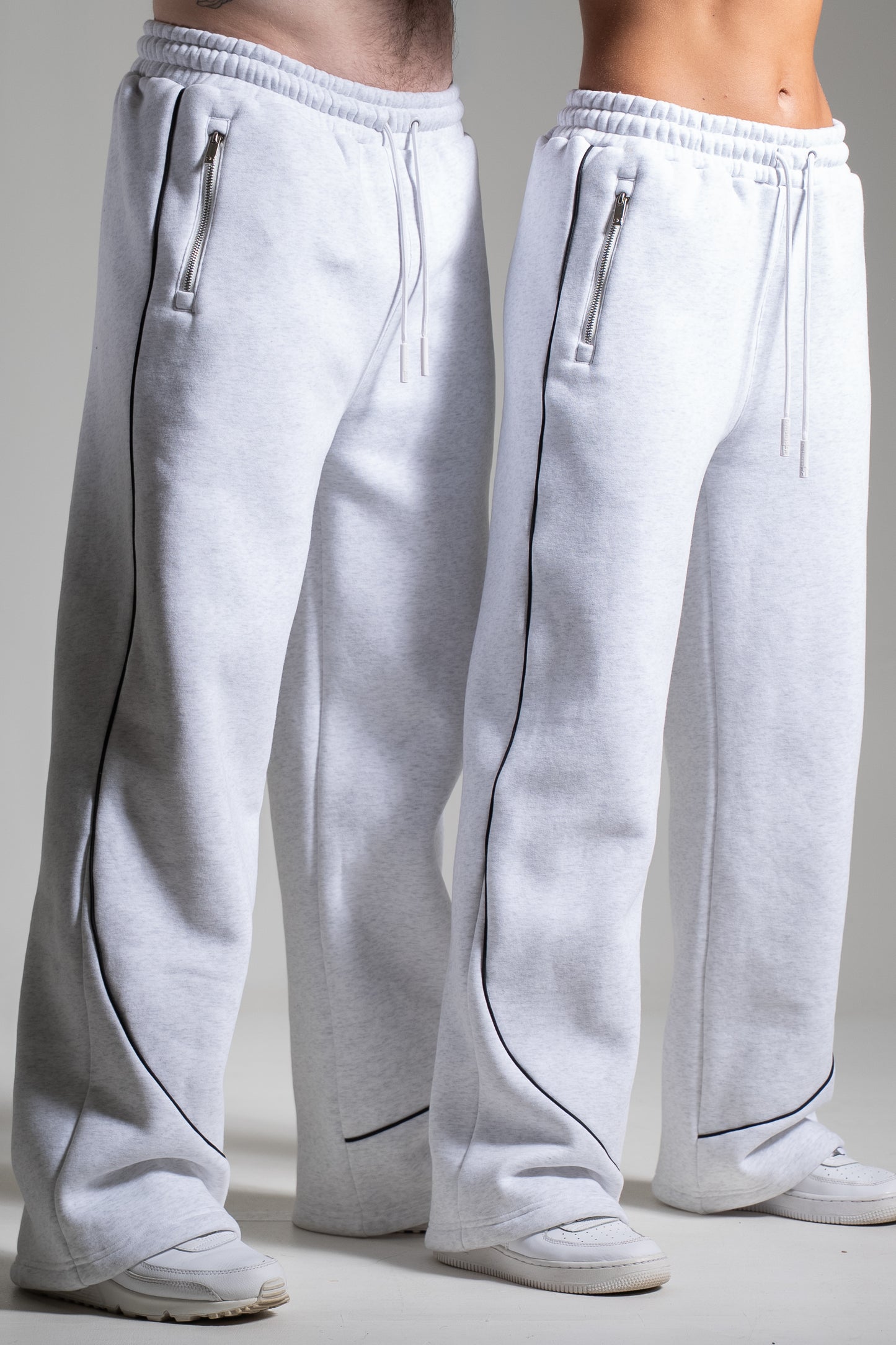 HEAVY zip housut tuhka