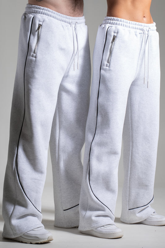 HEAVY zip housut tuhka