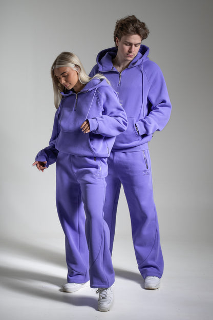 HEAVY zip huppari lila