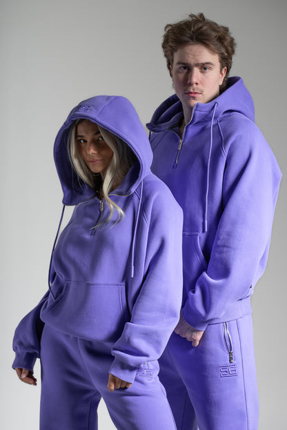 HEAVY zip huppari lila