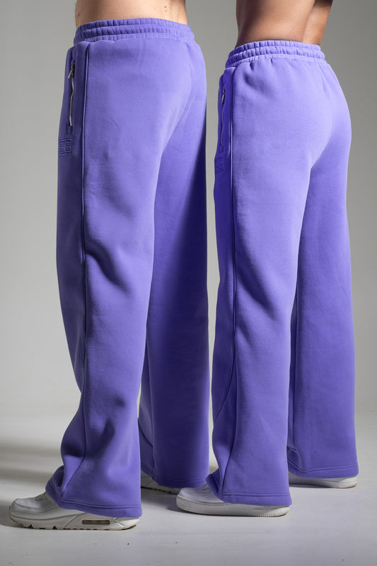 HEAVY zip housut lila