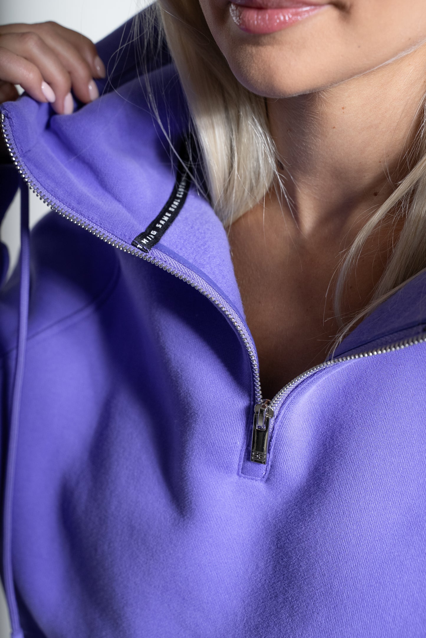 HEAVY zip huppari lila