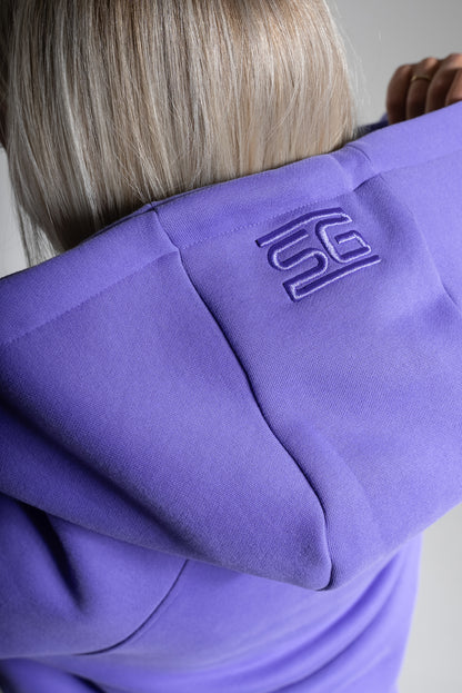 HEAVY zip huppari lila