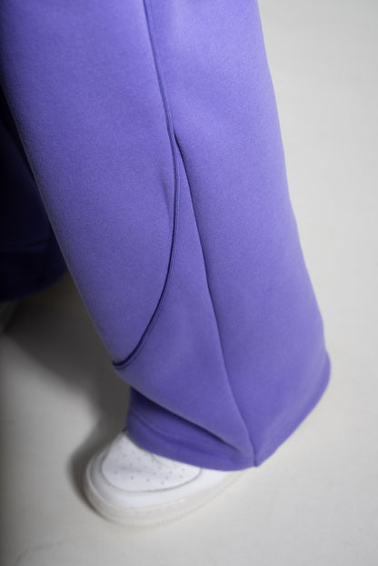 HEAVY zip housut lila