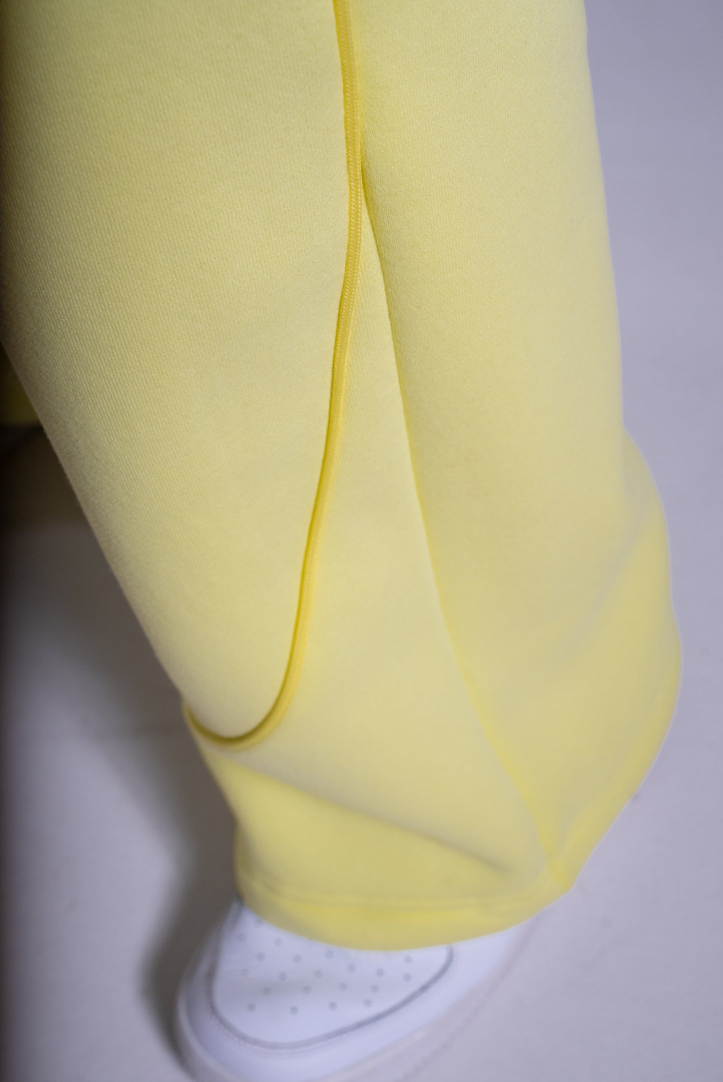 HEAVY zip housut vaalea sitruuna