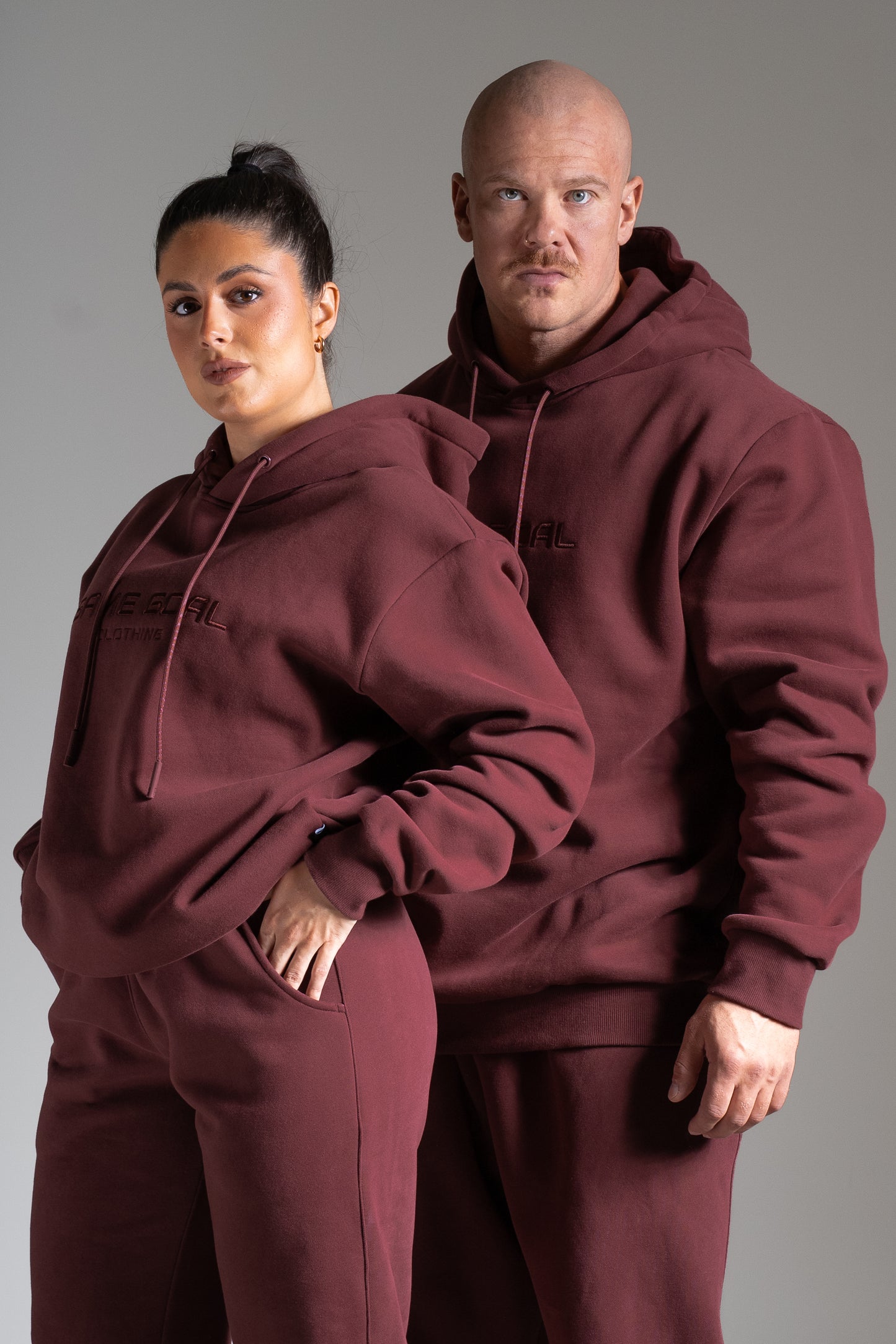 Heavy oversize huppari  viininpunainen