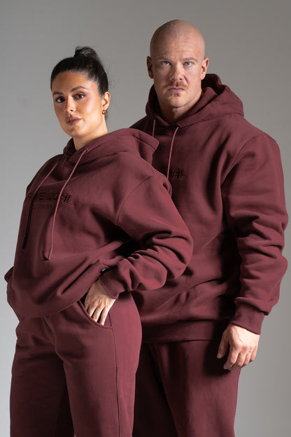 Heavy oversize huppari  viininpunainen